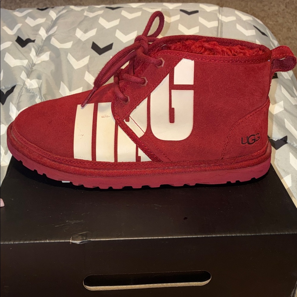 UGG Bold Red Suede Boots